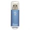 Флеш-диск 16 GB, SMARTBUY V-Cut, USB 2.0, металлический корпус, синий, SB16GBVC-B 512195