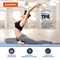 Коврик для йоги и фитнеса спортивный двухцветный, ТПЭ, 183x61x0,6 см, голубой/синий, DASWERK, 680033 680033