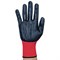 Перчатки полиэфирные ОИЛРЕЗИСТ маслобензостойкие 1 пара, 15 класс, 42-44 г, размер 9, покрытие - облив НИТРИЛОВОЕ, прочные, тактильные, СВС, nl13nt крас/чер 608684