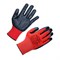 Перчатки полиэфирные ОИЛРЕЗИСТ маслобензостойкие 1 пара, 15 класс, 42-44 г, размер 9, покрытие - облив НИТРИЛОВОЕ, прочные, тактильные, СВС, nl13nt крас/чер 608684