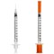 Шприц инсулиновый SFM, 1 мл, КОМПЛЕКТ 10 шт., пакет, U-100 игла несъемная 0,33х12,7 мм - 29G, 534250 630474