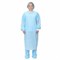 Халат хирургический нестерильный 140 см, 52-54 р., манжета, спанбонд 25 г/м2, ГЕКСА, голубой 630957