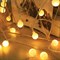 Электрогирлянда-нить комнатная "Шарики" 10 м, 80 LED, теплый белый свет, 220 V, контроллер, ЗОЛОТАЯ СКАЗКА, 591349 591349