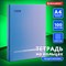 Тетрадь на кольцах БОЛЬШАЯ А4 (225х300 мм), 100 листов, твердый картон, клетка, BRAUBERG, Градиент, 403272 403272