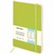 Блокнот А5 (148x218 мм), BRAUBERG "Metropolis Ultra", под кожу, 80 л., резинка, клетка, салатовый, 111020 111020