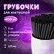 Трубочки для коктейлей прямые, пластиковые, 5 х 125 мм, черные, КОМПЛЕКТ 400 штук, LAIMA, 608353 608353