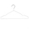 Вешалки-плечики для одежды, размер 48-50, металл, антискользящие, КОМПЛЕКТ 20 шт., белые, BRABIX PREMIUM, 608470 608470