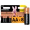 Батарейки КОМПЛЕКТ 8 шт., DURACELL Basic ОРИГИНАЛ, AA (LR6, 15А), алкалиновые, пальчиковые, C0033441 450431