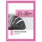 Рамка 21х30 см небьющаяся, багет 17,5 мм, пластик, BRAUBERG "Colorful", розовая, 391248 391248