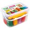 Пластилин-тесто для лепки BRAUBERG KIDS, 12 цветов., 600 г, 6 формочек, 1 скалка, ведерко, 106721 106721