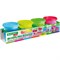 Пластилин-тесто для лепки BRAUBERG KIDS, 4 цвета, 560 г, яркие неоновые цвета, крышки-штампики, 106716 106716
