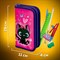 Пенал ПИФАГОР, 2 отделения, ламинированный картон, 19х11 см, "Black kitten", 270881 270881