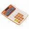 Калькулятор настольный STAFF STF-6222, КОМПАКТНЫЙ (148х105 мм), 12 разрядов, двойное питание, ОРАНЖЕВЫЙ, блистер, 250292 250292