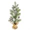 Ель новогодняя искусственная настольная 50 см, заснеженная, с шишками, литой ПЭТ, ЗОЛОТАЯ СКАЗКА, 592011 592011
