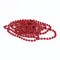 Бусы ёлочные диаметр 7,5 мм, длина 2,7 м, пластик, красные, ЗОЛОТАЯ СКАЗКА, 591137 591137