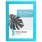 Рамка 15х21 см небьющаяся, багет 17,5 мм, пластик, BRAUBERG "Colorful", голубая, 391237 391237