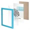 Рамка 15х21 см небьющаяся, багет 17,5 мм, пластик, BRAUBERG "Colorful", голубая, 391237 391237