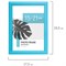 Рамка 15х21 см небьющаяся, багет 17,5 мм, пластик, BRAUBERG "Colorful", голубая, 391237 391237