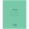 Тетрадь ЗЕЛЁНАЯ обложка 12 л., косая линия с полями, офсет № 2 ЭКОНОМ, "ПИФАГОР", 106725 106725
