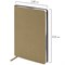 Ежедневник недатированный А5 138х213 мм BRAUBERG "Metallic", под кожу, 136 л., гибкий, бежевый, 113378 113378