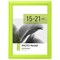 Рамка 15х21 см небьющаяся, багет 17,5 мм, пластик, BRAUBERG "Colorful", салатовая, 391243 391243