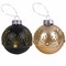 Шары ёлочные 4 шт., 8 см, "Yin-Yang", пластик, цвет: черный/золотистый, ЗОЛОТАЯ СКАЗКА, 591995 591995