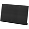 Табличка меловая настольная А4 (21x29,7 см), L-образная, горизонтальная, ПВХ, ЧЕРНАЯ, BRAUBERG, 291291 291291