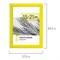 Рамка 15х21 см небьющаяся, багет 17,5 мм, пластик, BRAUBERG "Colorful", желтая, 391245 391245