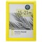 Рамка 15х21 см небьющаяся, багет 17,5 мм, пластик, BRAUBERG "Colorful", желтая, 391245 391245