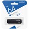 Флеш-диск 64 GB SMARTBUY Clue, USB 2.0, черный, SB64GBCLU-K 513788