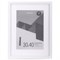 Рамка 30х40 см с паспарту 21х30 см небьющаяся, багет 20 мм, пластик, BRAUBERG "New Age", белая, 391278 391278