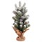 Ель новогодняя искусственная настольная 50 см, заснеженная, с шишками, литой ПЭТ, ЗОЛОТАЯ СКАЗКА, 592011 592011