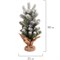 Ель новогодняя искусственная настольная 50 см, заснеженная, с шишками, литой ПЭТ, ЗОЛОТАЯ СКАЗКА, 592011 592011