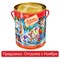 Подарок новогодний "Любимые с детства" в тубе, НАБОР конфет 501 г, жестяная упаковка, РФ18809-04509 621078