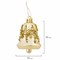 Украшение ёлочное "Колокольчики", 4 шт., 6,5х5 см, пластик, золотистые, ЗОЛОТАЯ СКАЗКА, 591999 591999