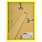 Рамка 21х30 см небьющаяся, багет 17,5 мм, пластик, BRAUBERG "Colorful", желтая, 391246 391246