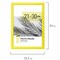 Рамка 21х30 см небьющаяся, багет 17,5 мм, пластик, BRAUBERG "Colorful", желтая, 391246 391246