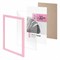 Рамка 21х30 см небьющаяся, багет 17,5 мм, пластик, BRAUBERG "Colorful", розовая, 391248 391248