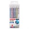 Ручки гелевые МЕТАЛЛИК BRAUBERG "EXTRA", НАБОР 6 ЦВЕТОВ, узел 0,7 мм, линия 0,5 мм, 143907 143907