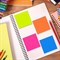 Блок самоклеящийся пластиковый (стикеры) 4 цвета BRAUBERG MULTI COLOUR 76х76 мм, 100 листов, 115208 115208
