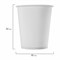 Стакан одноразовый бумажный 250/273 мл, D 80 мм, КОМПЛЕКТ 50 шт., однослойные, белые, холодное/горячее, WELDAY, 608810 608810