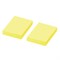Блок самоклеящийся (стикеры) STAFF, НЕОНОВЫЙ, 38х51 мм, 90 листов, КОМПЛЕКТ 2 штуки, желтый, 129345 129345