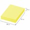 Блок самоклеящийся (стикеры) STAFF, НЕОНОВЫЙ, 38х51 мм, 90 листов, КОМПЛЕКТ 2 штуки, желтый, 129345 129345