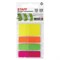 Закладки клейкие STAFF, пластиковые, 45х12 мм х 3 цвета + 45х25 мм х 1 цвет, по 25 листов, 129361 129361