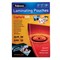 Пленки-заготовки для ламинирования МАЛОГО ФОРМАТА (65х95 мм), КОМПЛЕКТ 100 шт., 125 мкм, FELLOWES, FS-53067 530004