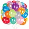 Шары воздушные 30 см, 100 штук, "МЕТАЛЛИК", ассорти, BRAUBERG KIDS, 591878 591878