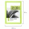 Рамка 21х30 см небьющаяся, багет 17,5 мм, пластик, BRAUBERG "Colorful", салатовая, 391244 391244