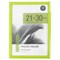 Рамка 21х30 см небьющаяся, багет 17,5 мм, пластик, BRAUBERG "Colorful", салатовая, 391244 391244