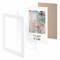 Рамка 21х30 см небьющаяся, КОМПЛЕКТ 3 шт., багет 29 мм, МДФ, BRAUBERG "Basic", белая, 391260 391260