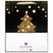 Пакет подарочный (1 штука) новогодний 26x13x32 см, ЗОЛОТАЯ СКАЗКА "Midnight Christmas Tree", глиттер, 608230 608230